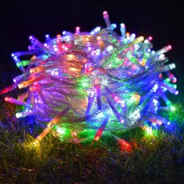 Imagem de Pisca Pisca Led decoração de natal Festas 220V 110V com 100 Leds 10 metros Colorido árvore de natal (Colorido #1 (110V),KIT 2 PÇS)
