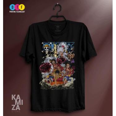 Imagem de Camisa Camiseta Preta ANIME ONE PIECE 100% Algodão P ao G5 - KAMIZA ST
