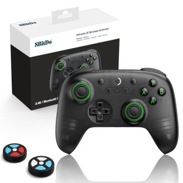 Imagem de 8Bitdo Ultimate 2C Wireless Controller for Windows PC and Android, with 1000 Hz Polling Rate, Hall Effect Joysticks and Triggers, and Remappable L4/R4 Bumpers (Transparent Black)