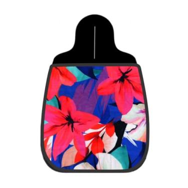 Imagem de Lixeira De Carro Organizador Lixinhocar Lírios Sobre Azul