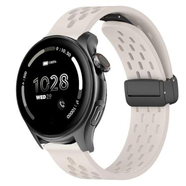 Imagem de Lamshaw Compatível com pulseiras Cubitt Viva Pro, pulseiras substituíveis de silicone respirável de liberação rápida compatíveis com o relógio inteligente Cubitt Viva Pro, Viva, Aura Pro, Aura (bege