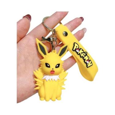 Imagem de Conjunto De Chaveiros Da Família Eevee Pokémon PVC Pokéball Clip Adorá