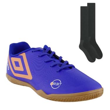 Imagem de Kit Chuteira Futsal Umbro Orbit + Par de Meião-Masculino