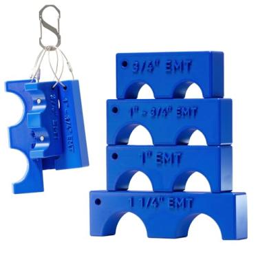 Imagem de Verigud Conjunto espaçador de conduíte magnético, 4 tamanhos 2.5 cm, 3/10.2 cm, 2.5 cm - 3/10.2 cm, ferramenta de instalação para eletricista