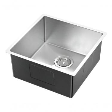 Imagem de Cuba Cozinha Bistrô Docol Embutir-sobrepor 40x40x20cm - Aço Inox Escovado