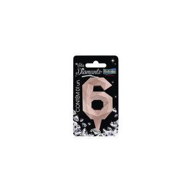 Imagem de Velas Aniversário Decorativas Diamante Várias Cores Lindas - FestColor