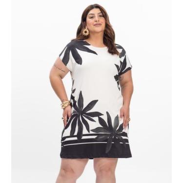 Imagem de Vestido Curto Feminino Plus Size Secret Glam Preto, Plus G4, Preto