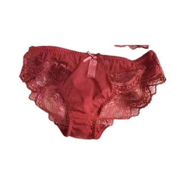 Imagem de Conjunto De Bralette De Renda Para Seios Pequenos Com Alças Removíveis