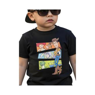 Imagem de Camiseta De Manga Curta Disney Toy Story Woody Buzz Lightyear Para Beb