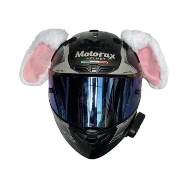 Imagem de Protetores De Orelha Para Capacete De Moto E Esqui, Estilo Coelho/Gato
