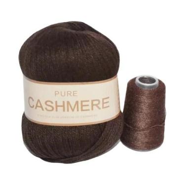 Imagem de Cachecol De Caxemira Tricotado À Mão Para Bebê, Fio Puro Mongol De 70 