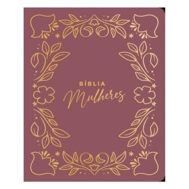 Imagem de Bíblia Mulheres Nvt - Duas Colunas - Frame Floral Pink