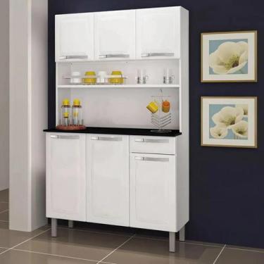 Imagem de Kit Armário de Cozinha Compacta em Aço Itatiaia com 6 Portas e 1 Gavet