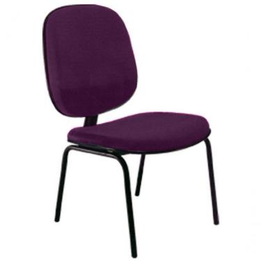 Imagem de Cadeira Diretor Fixa Para Escritório Linha Uno Roxo