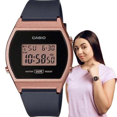 Imagem de Relógio de Pulso Casio Feminino Digital Rose Gold Esportivo Casual Lev
