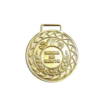 Imagem de Medalha de Ouro M36 Honra ao Mérito Com Fita Azul Crespar
