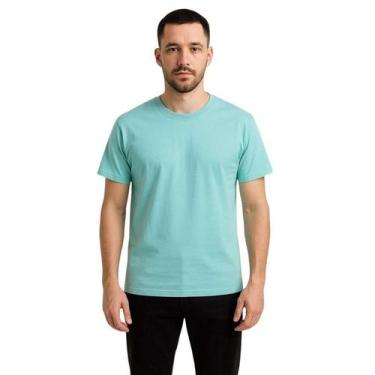 Imagem de Camiseta Básica Masculina 100% Algodão Lisa Premium Básica Casual Dia 