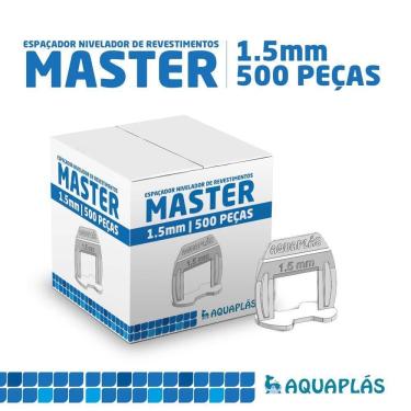 Imagem de Nivelador Espaçador Para Porcelanato, Pisos E Revestimentos Linha Master 1,5mm Aquaplas - Pacote 500 Peças