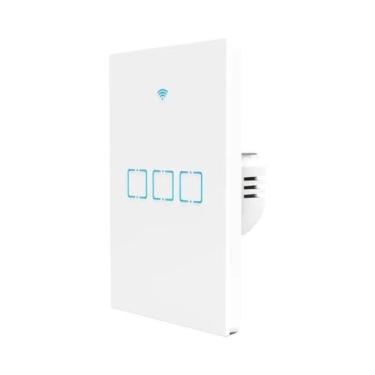 Imagem de Interruptor De Luz Inteligente WiFi 1/2/3 Gangue Padrão UE, Sem Fio Ne