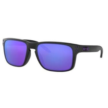 Imagem de Óculos de Sol Oakley Holbrook Julian Wilson Matte Black W/ Violet Iridium-Unissex