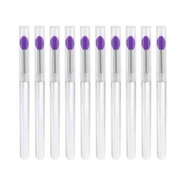 Imagem de Pincel De Silicone Macio Para Batom, Aplicador Portátil Com Cabo Trans