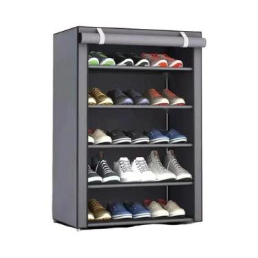 Imagem de Organizador De Sapatos Multicamadas Em Tecido Não Tecido À Prova De Po