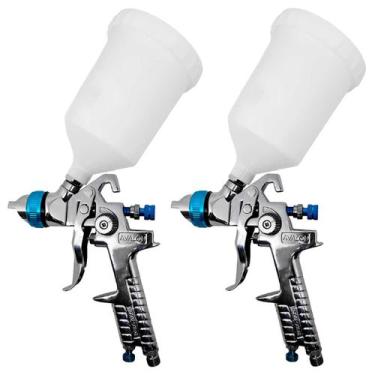 Imagem de Kit 2 Pistolas de Pintura Avalon H-827A Bicos 1.4 e 1.7mm