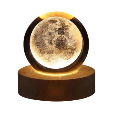 Imagem de Lâmpada Solar RGB Em Forma De Bola De Cristal 6cm, Luz Noturna, Orname