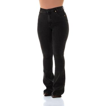 Imagem de Calça Jeans Feminina Arauto Hot Flare Black