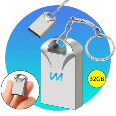 Imagem de Pen Drive 32gb Mini Chaveiro Resistente Rápido Usb Metal Cor - Congrat