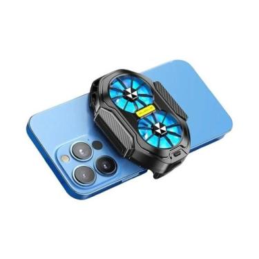 Imagem de Cooler De Telefone Móvel Recarregável De 600mah Com Duplo Ventilador P