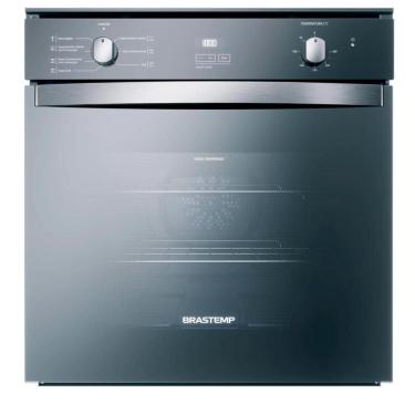 Imagem de Forno de Embutir Elétrico Brastemp 84 Litros Inox Espelhado com Convecção e Timer Touch