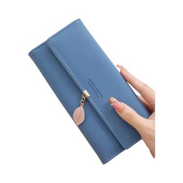 Imagem de Carteira Feminina De Couro PU Para Primavera E Verão Com Pingente De F