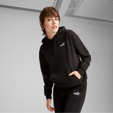 Imagem de Moletom Puma Ess Small No.1 Logo Comfort - Preto P-Feminino