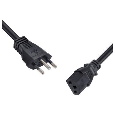 Imagem de Cabo de Força Tripolar para Fonte Cabo Fonte 0 e 5m 3x0 e 75 mm 10A 250V Kit 10 Unidade...