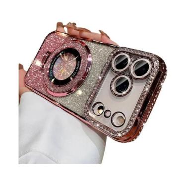 Imagem de Capa De Celular Com Strass Brilhante Para iPhone 17 pro Max 16 15 14 1
