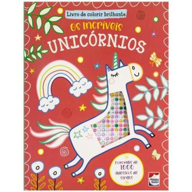 Imagem de Livro - Livro de Colorir Brilhante: Os Incríveis Unicórnios