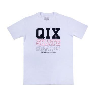 Imagem de CAMISETA QIX BOARDS SKATE Cor:BrancoTamanho:G2, Branco, G2