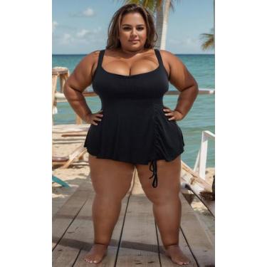 Imagem de Maio Batinha Vestidinho Big Plus Size Bojo Removivel Do TAM 46 ao 64 C