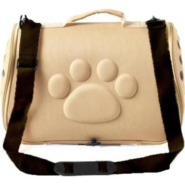 Imagem de Bolsa Transporte Pet Bege Cães e Gatos Mais Dog Glamour - WA Imports
