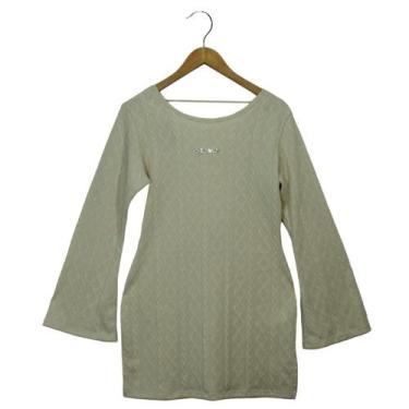 Imagem de Vestido Labellamafia Jacquard Resort Bege Feminino, Bege, M
