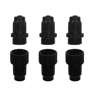 Imagem de cozyou 3 conjuntos de kit de reparo de mangueira expansível de jardim adaptador de torneira fêmea macho 3/4 polegadas conectores de mangueira com arruelas de borracha extra