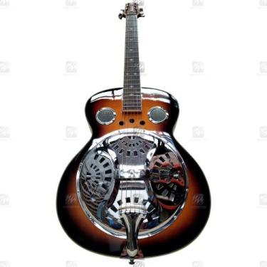 Imagem de Violão Strinberg Dobro Resonator SDB30 SB Sunburst e Cromado - Strinbe
