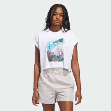 Imagem de Cropped Adidas Destiadi 30 T Feminina Branca, M