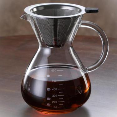 Imagem de Cafeteira Tamimarch 600 ml em vidro borossilicato com filtro