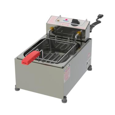 Imagem de Fritadeira Profissional Elétrica Progás Inox 1 Cuba 5 Litros PR-10E 127V