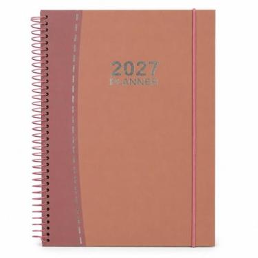 Imagem de Agenda Planner Espiral 2027 Capa Dura Classic - - INTERPONTE, Rosa