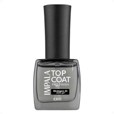 Imagem de Esmalte Impala Top Coat Pro Finish 8,8ml, Blindagem 4D Efeito Gel
