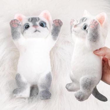 Imagem de Brinquedo Squishy de Gato QOUXZ Ultra Macio para Alívio do Estresse