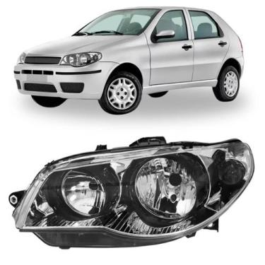 Imagem de Farol siena g3 2004 2015 dark cromado canhao preto ld - BBS / AI